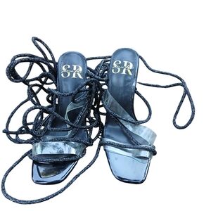 *SR Designer Strap Up Heels